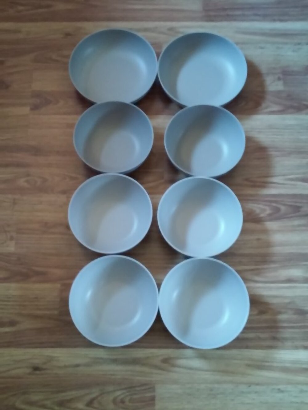 NEW 8 Gray Room Essentials Large Bowls DW Micro Safe Reheating Only BPA Free Li